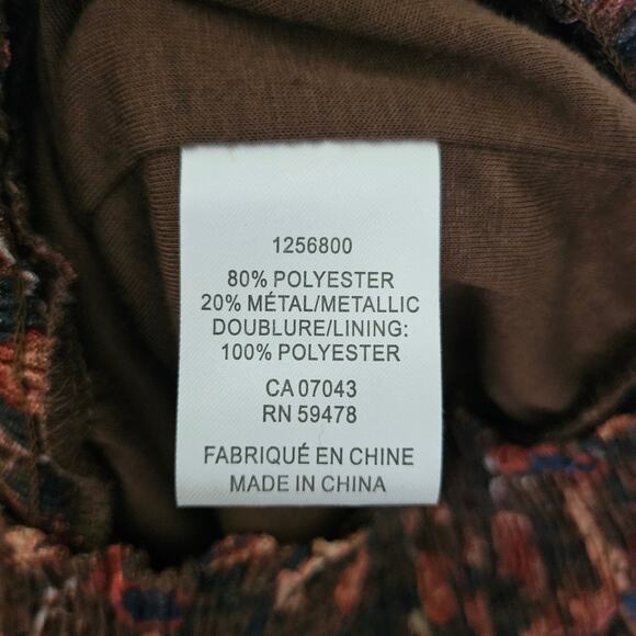 Joie Brown Paisley Sheer Blouse - Picture 9 of 10